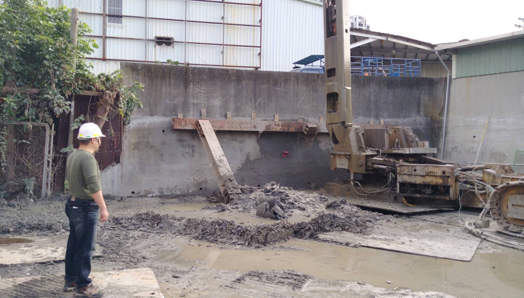 新北市永和區永和抽水站機組更新工程-基樁施工