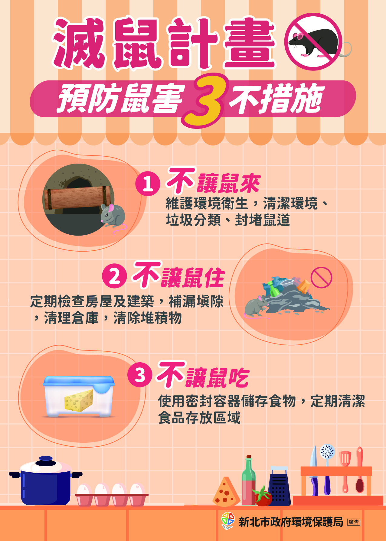 滅鼠計畫防鼠3不措施