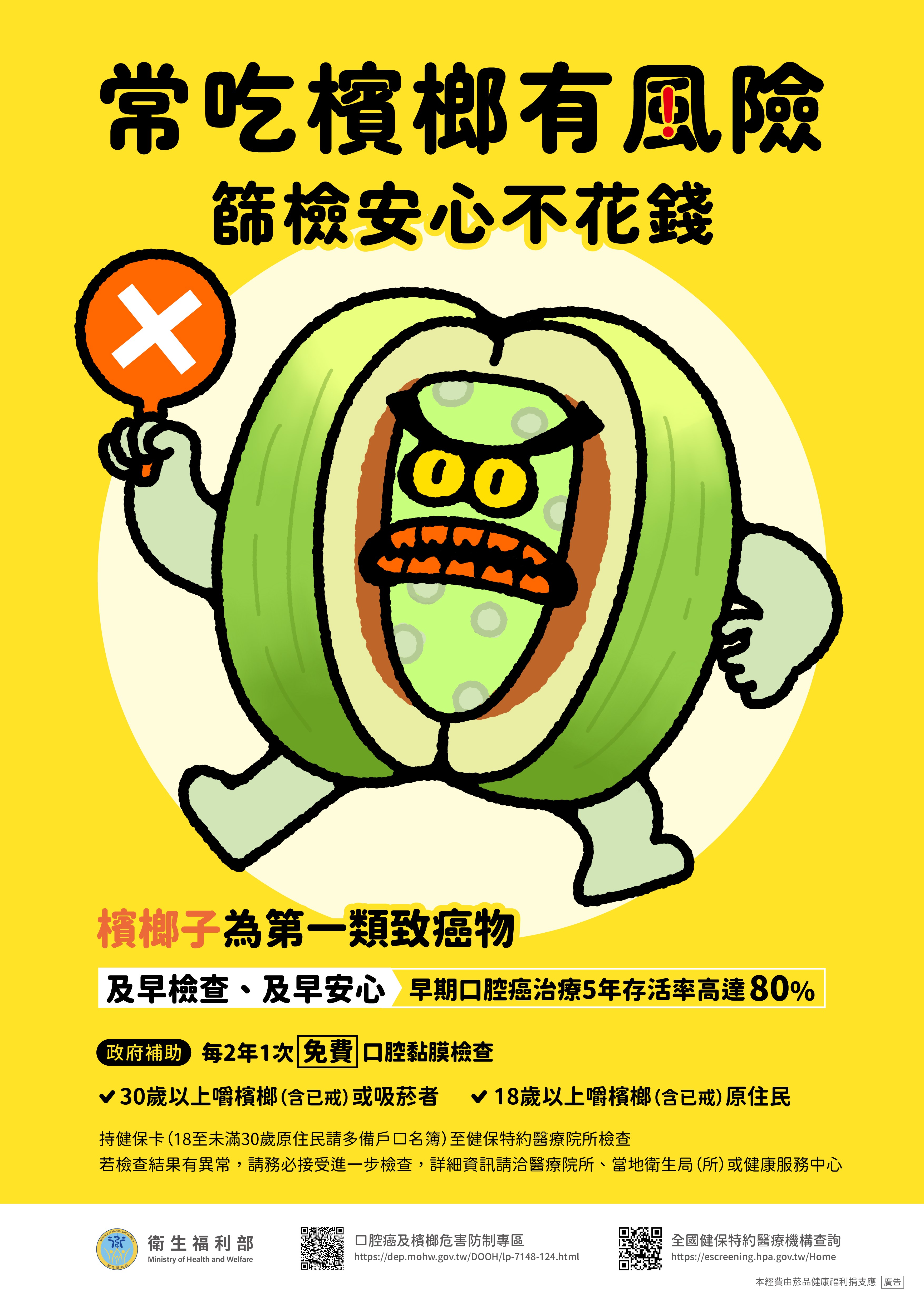 平面_常吃檳榔有風險海報