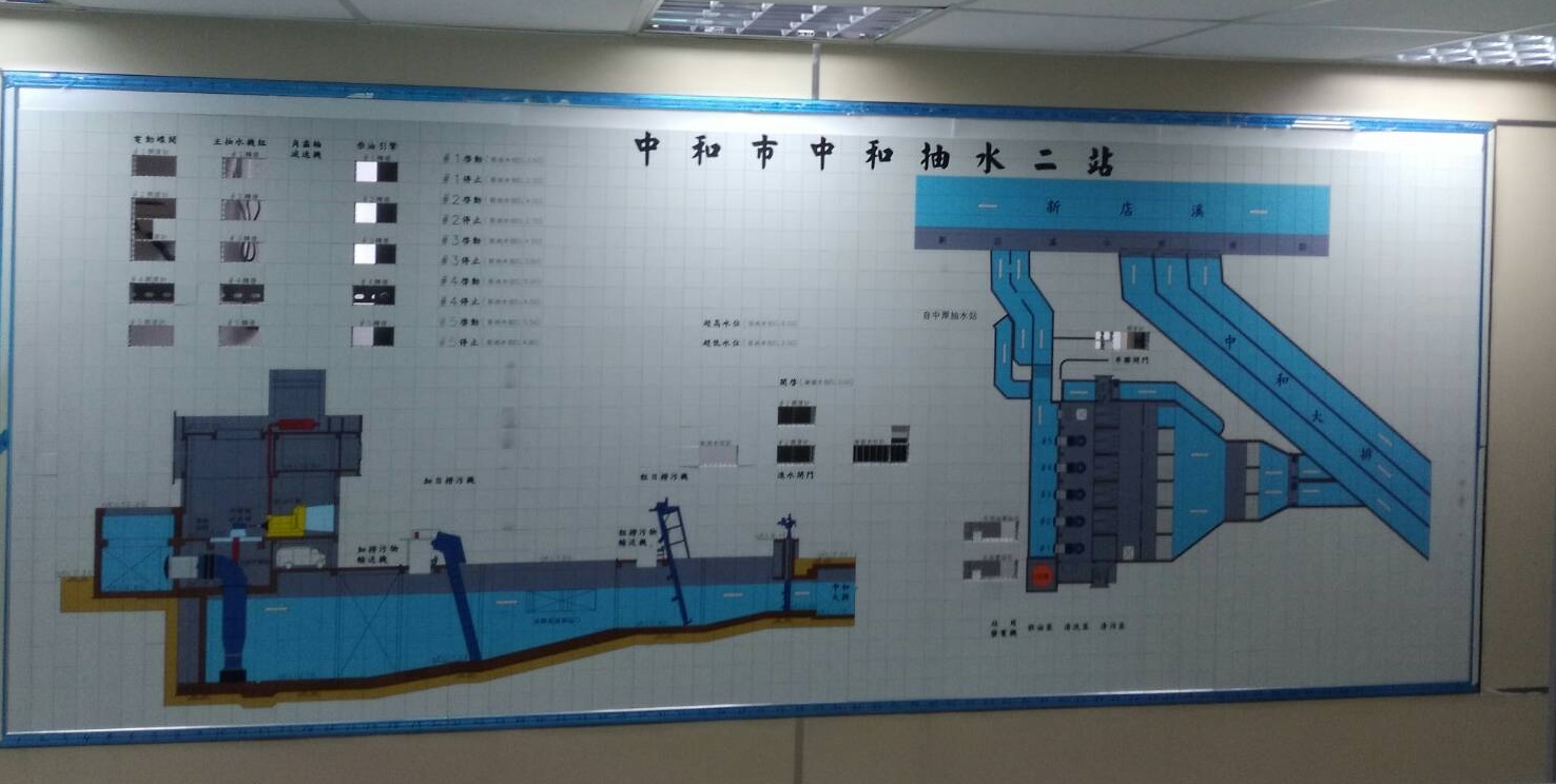 抽水站未更新馬賽克流程板