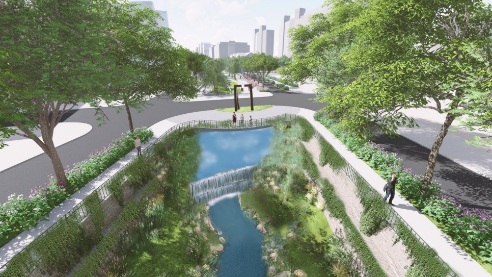 貴子坑溪整體營造願景圖-溪畔廊道環境營造