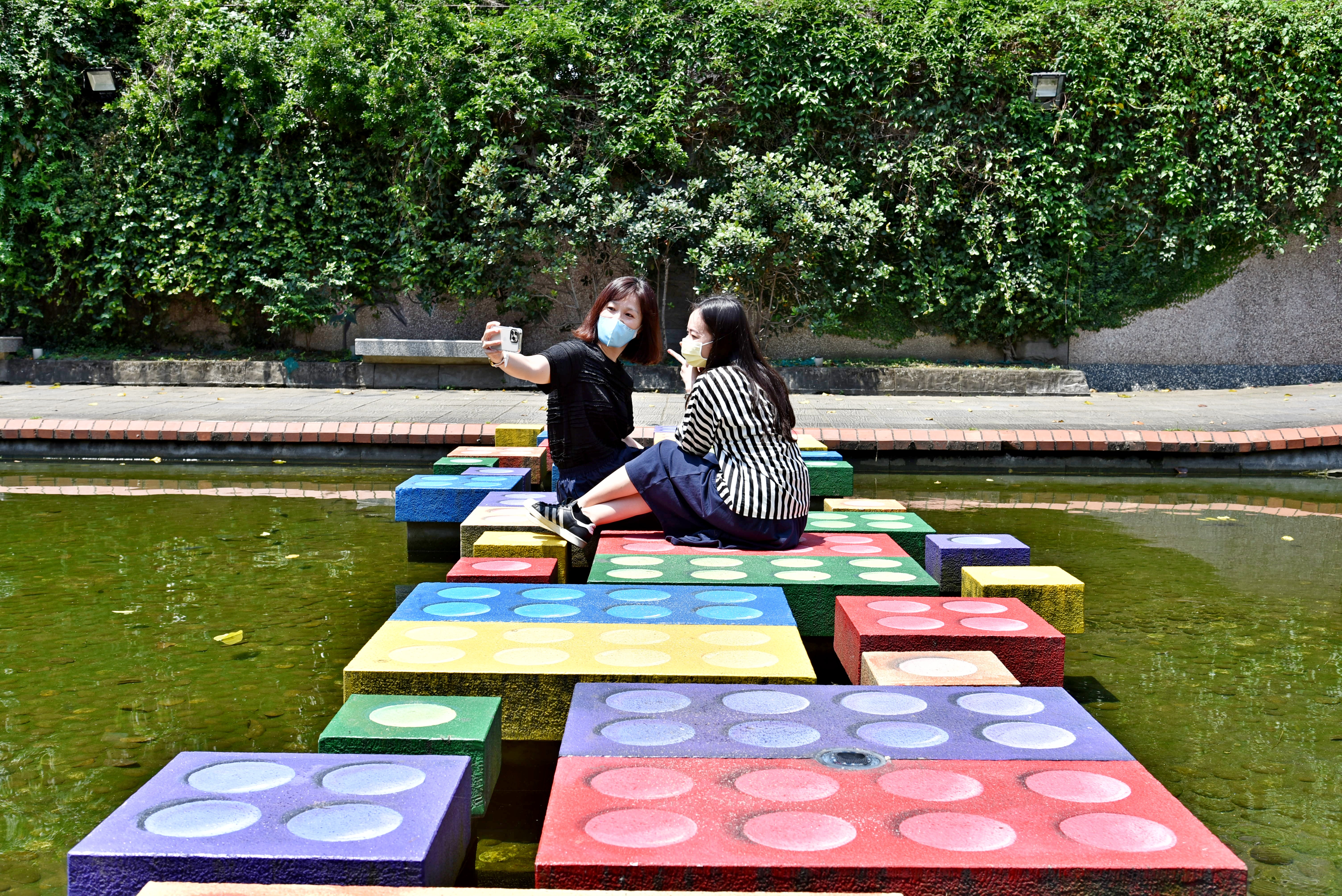 中港大排河廊樂高積木好好拍