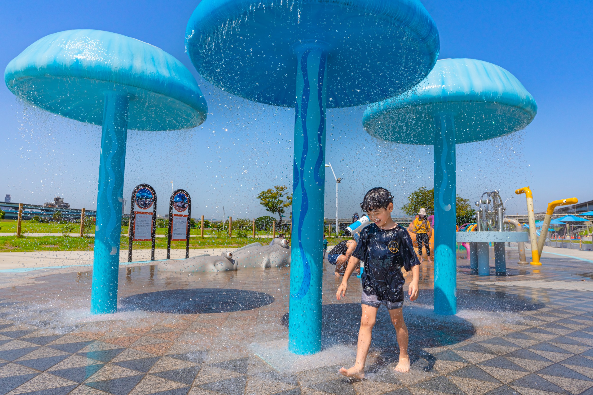 「海世界水樂園」以臺灣周邊海洋生物為主題，打造7大臺灣特色水中生物