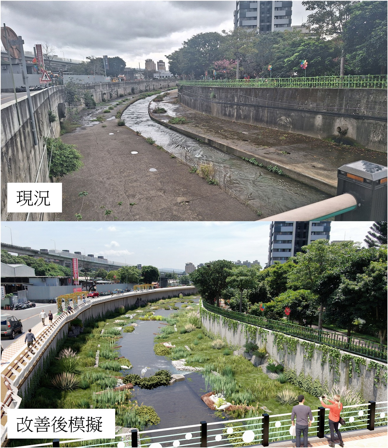 多元水域環境營造，提供不同樣貌生態棲地