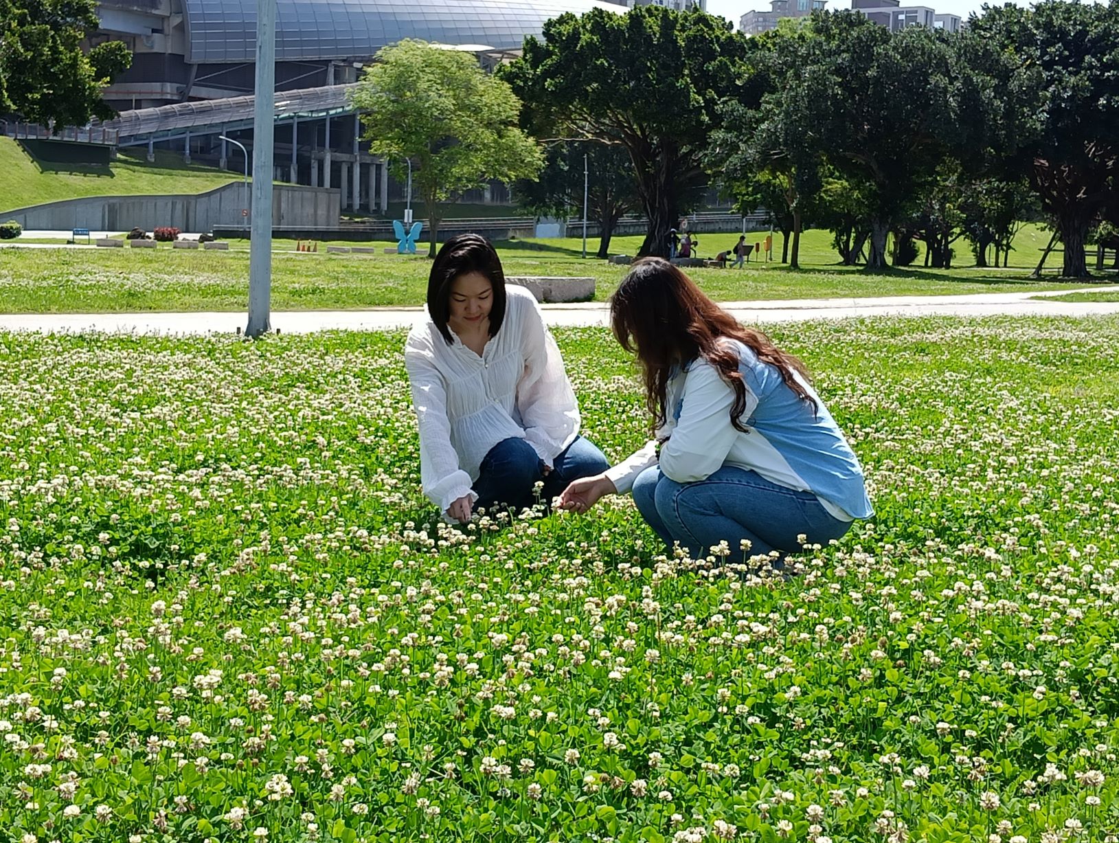風和日麗春暖花開 共享春日白雪美景