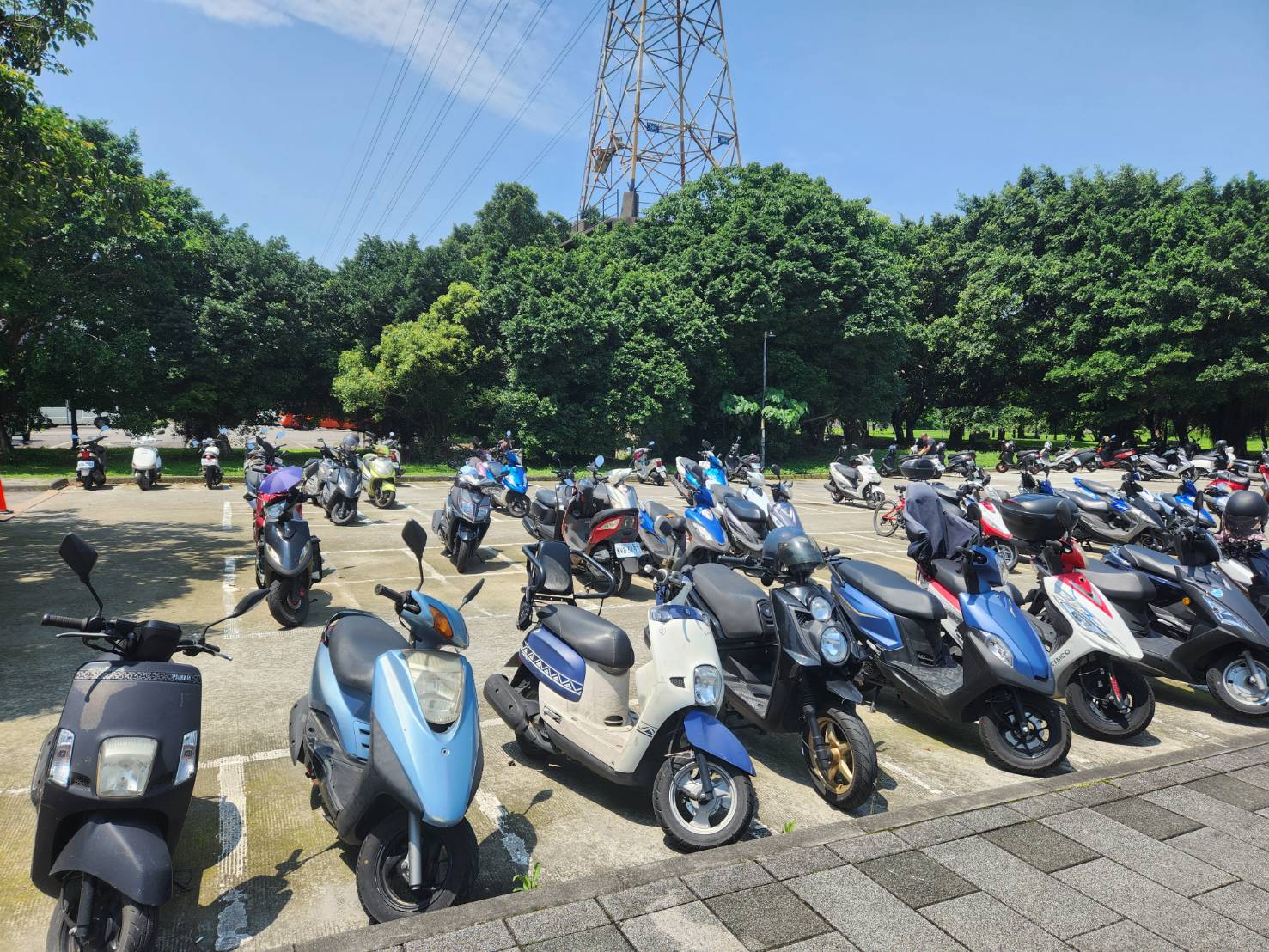 新北河濱堤外機車場