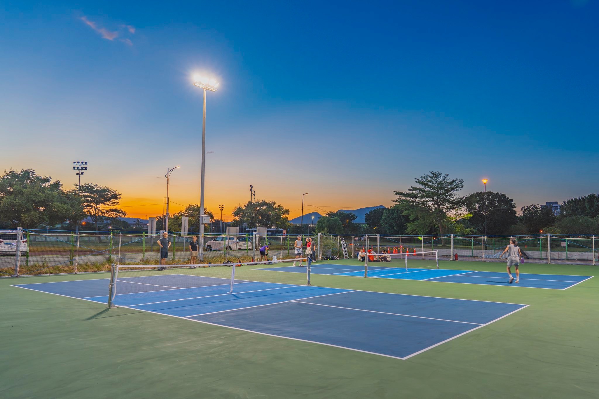  新北河濱第1座專用匹克球場~新北大都會公園匹克球場