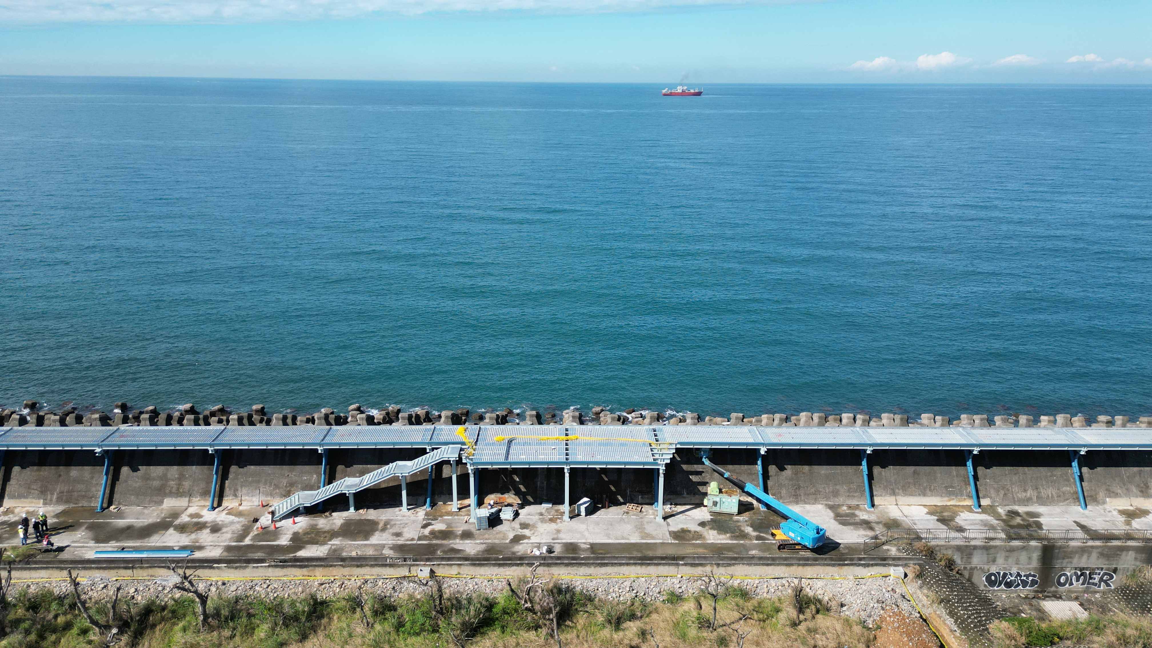  完工後的海堤段自行車道將有無限海景