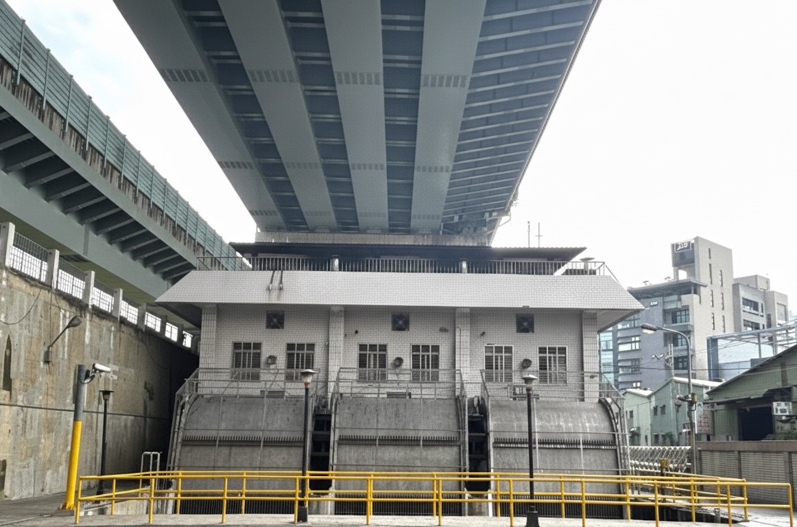 頂崁抽水站更新後3組撈污機