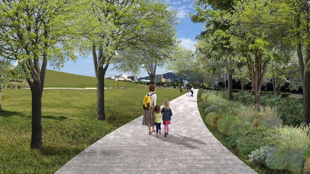  八里文化公園林蔭區(模擬圖)