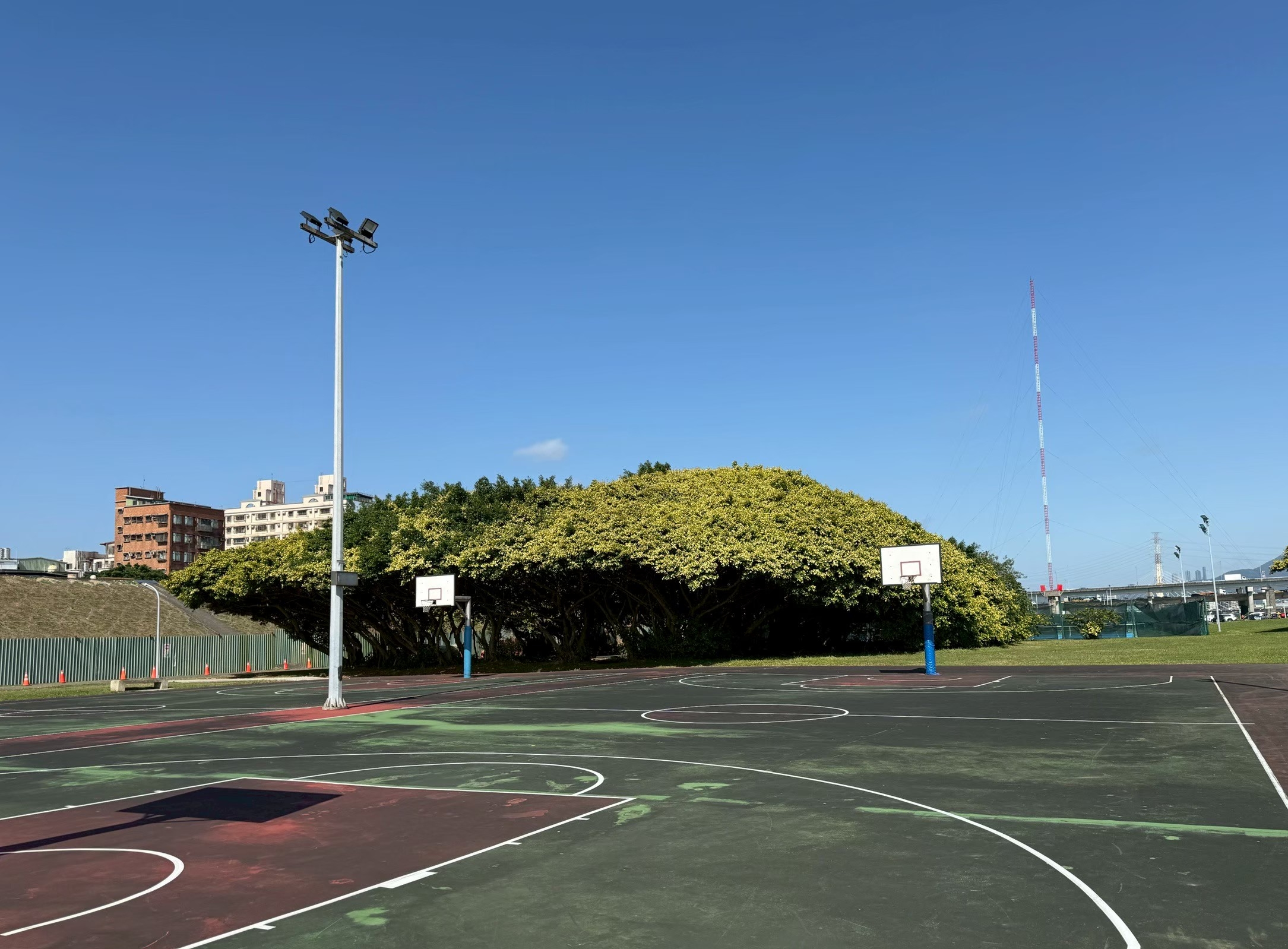 部分籃球場使用率遞減，既有設施閒置