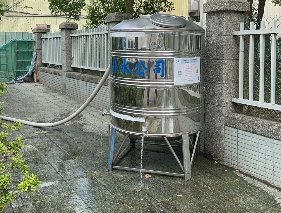 臨時供水站及水車示意圖