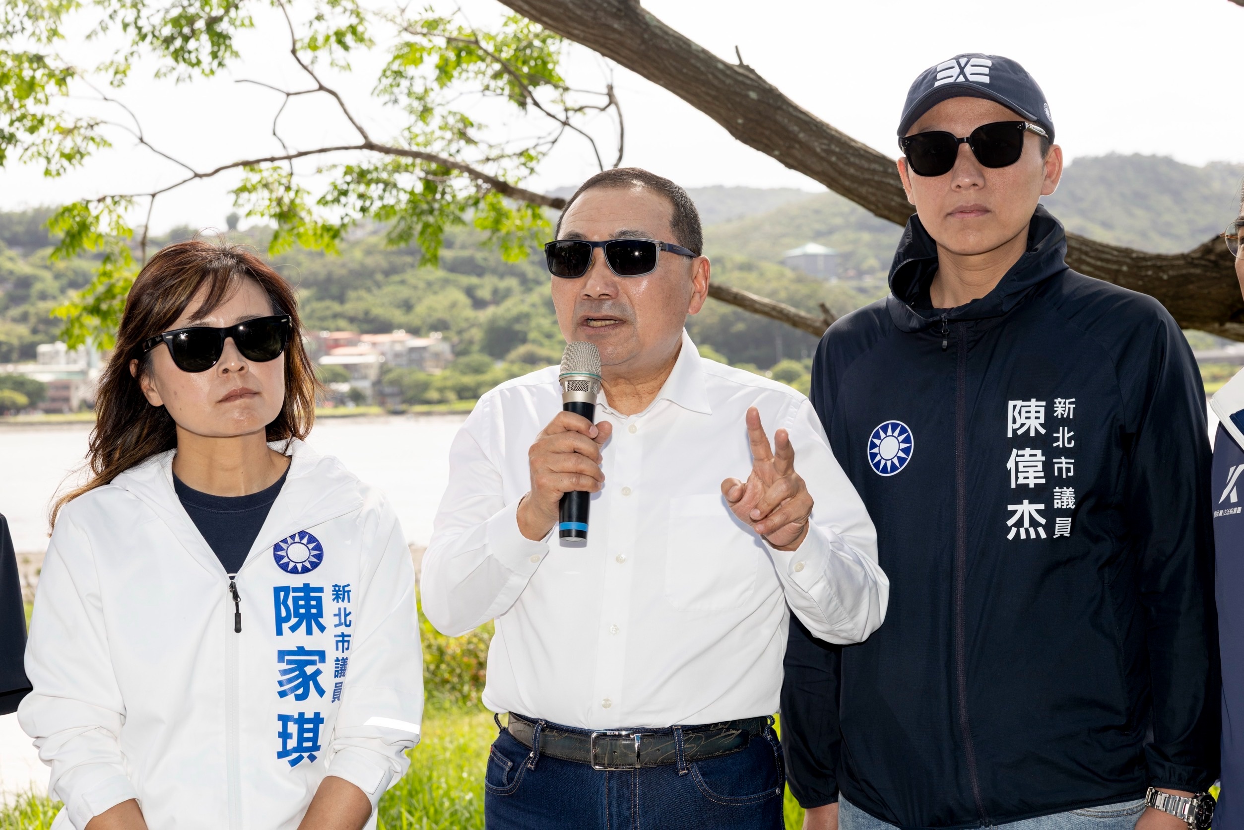  新北市長侯友宜視察金色水岸大河門戶改善工程並發表致詞