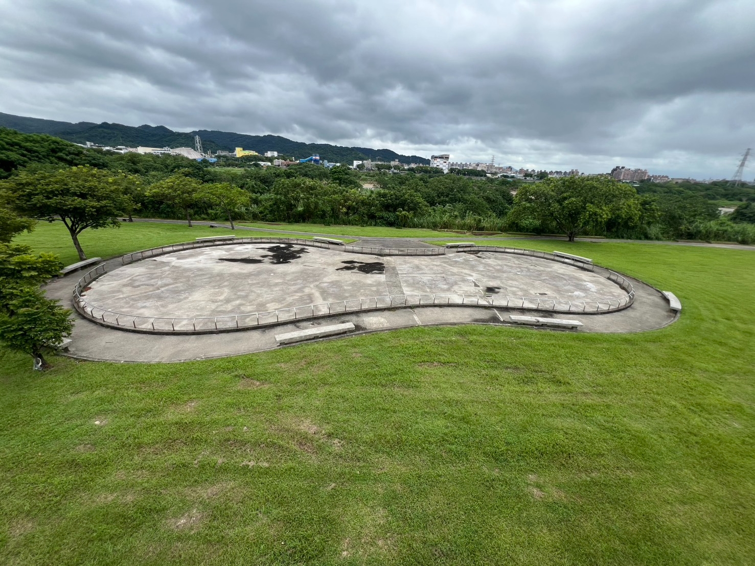  土城區媽祖田河濱公園溜冰場地使用率較低