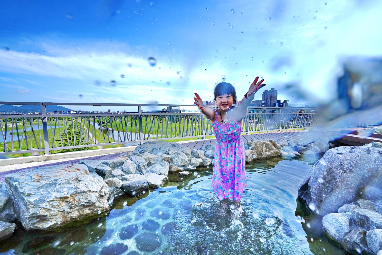 二重辰光橋戲水設施已經在6月16日重新開放