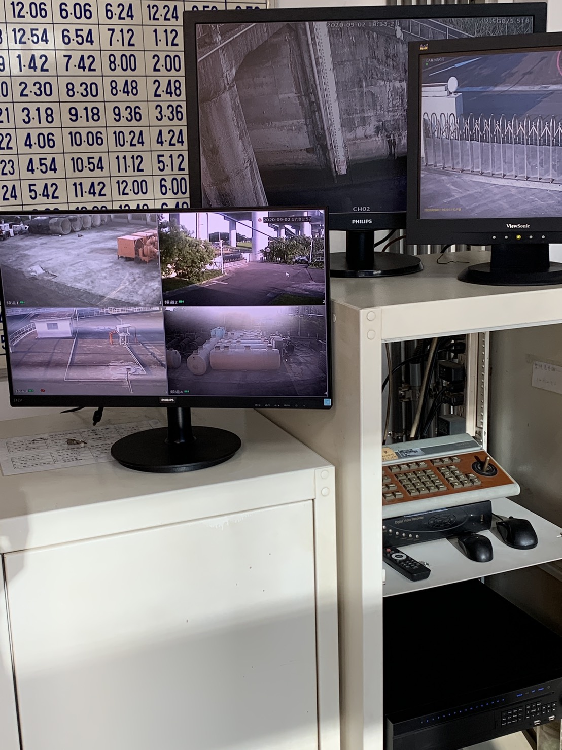洲子洋抽水站更新監視器主機及螢幕