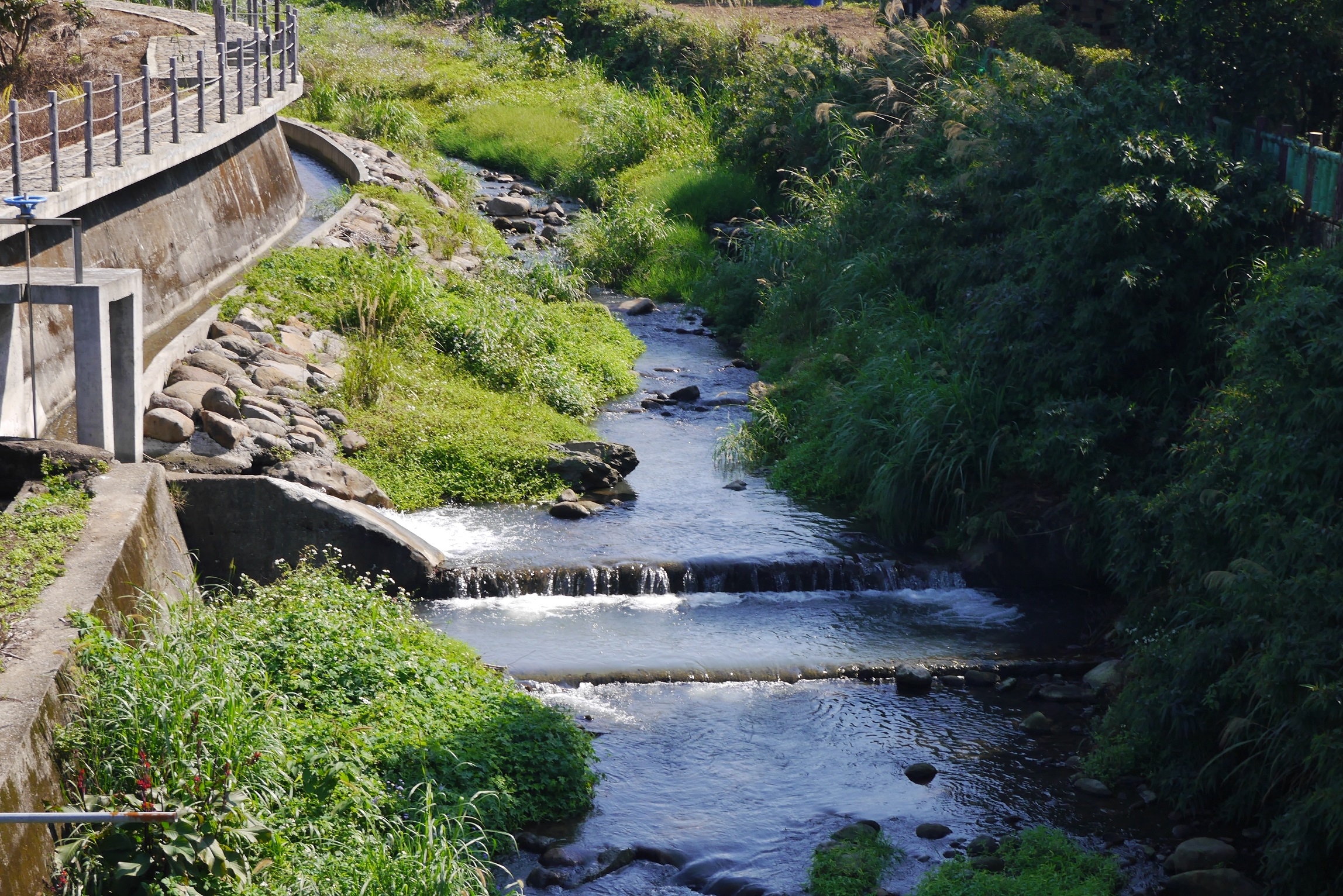 增設引水灌溉系統確保下游灌溉功能並保有原來生態河川環境