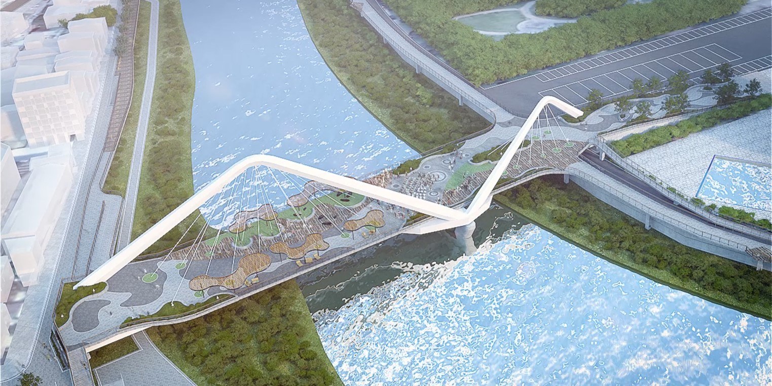三峽長福橋改建模擬圖