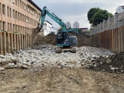 地底結構物周邊開挖