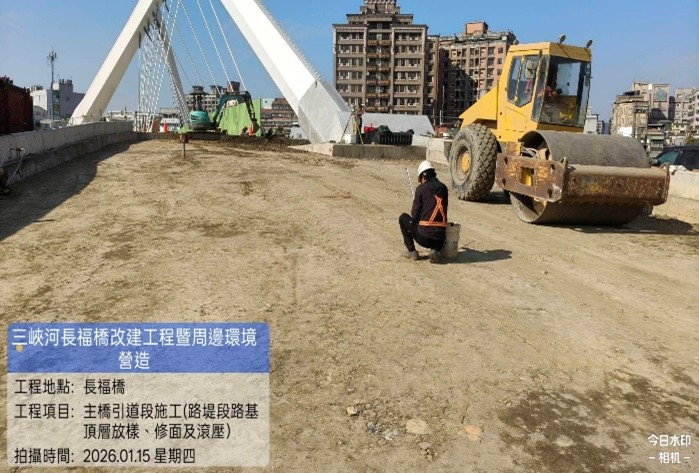 主橋引道段施工