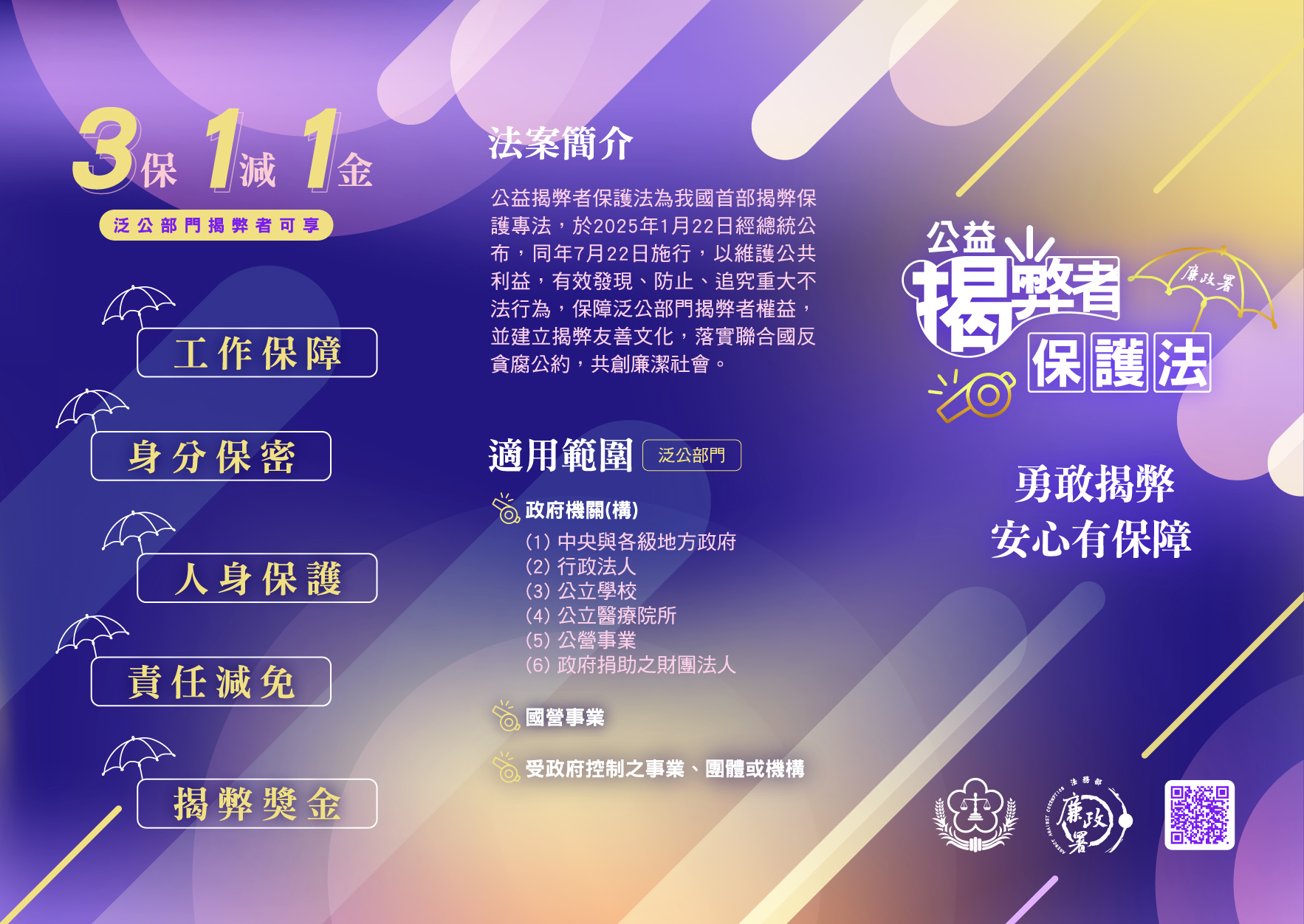 公益揭弊者保護法宣導摺頁