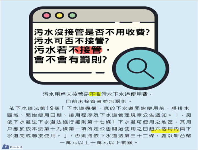 污水沒接管是否不用收費污水可否不接管污水若不接管 會不會有罰則