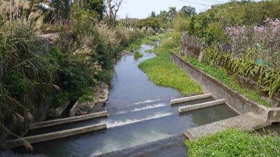 淡水區公司田溪，兼具防洪